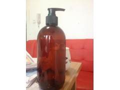茶色　pet 洗發瓶５００ＭＬ