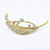韓國百搭飾品甜美滿鉆樹葉胸針 時尚精美禮品 廠家直銷